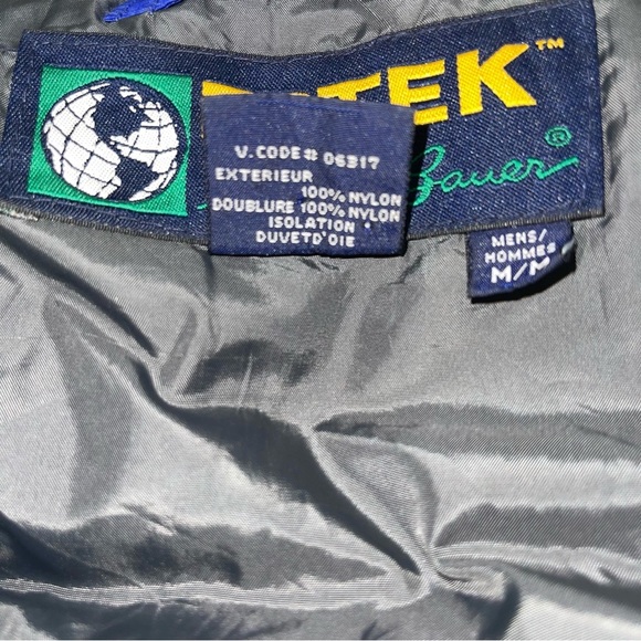 Eddie Bauer Vest Men's Size Medium Blue Black‎ EBTEK Vintage Puffy Down Filled - Picture 9 of 11